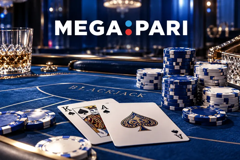 Ilustración: blackjack en Megapari